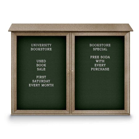 United Visual Products Indoor Enclosed Combo Board, 48"x36", White Frame/Black & Amethyst UVCB4836W-BLACK-AMETHY